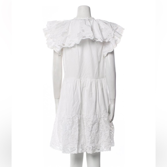 Sea New York white cotton eyelet dress. SzM - Picture 2 of 5
